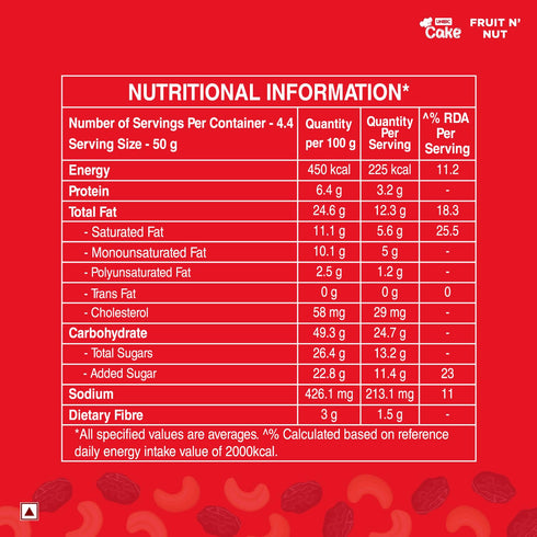 Unibic Foods India Pvt LTD Fruit & Nut Cake